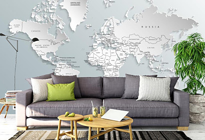 3d Mapa sveta fototapeta 1771